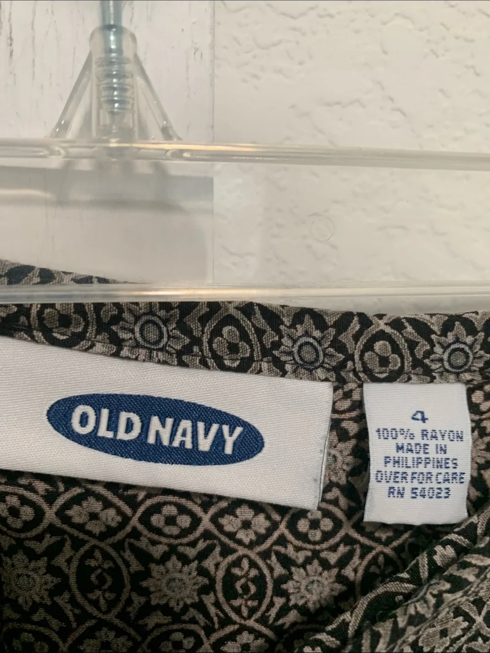 Y2K Old Navy Gray Boho Patterned Midi Skirt